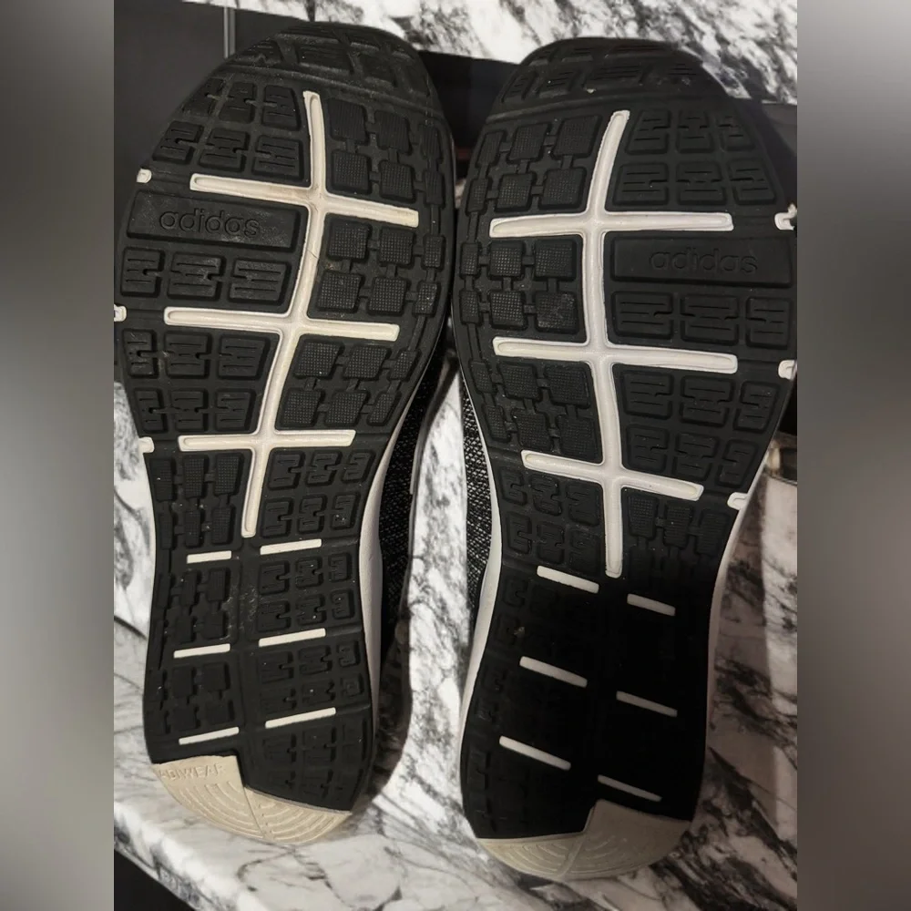 Adidas Black and White Sneakers with Sleek Design